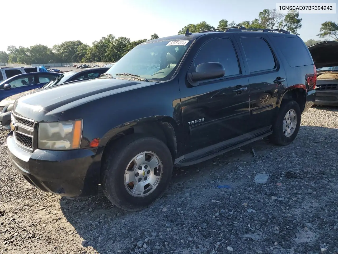 2011 Chevrolet Tahoe C1500 Ls VIN: 1GNSCAE07BR394942 Lot: 62221505