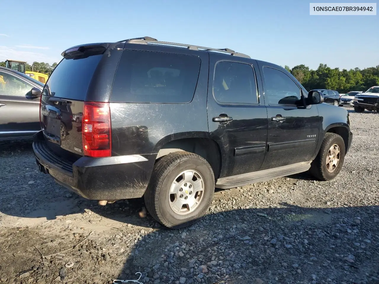 2011 Chevrolet Tahoe C1500 Ls VIN: 1GNSCAE07BR394942 Lot: 62221505