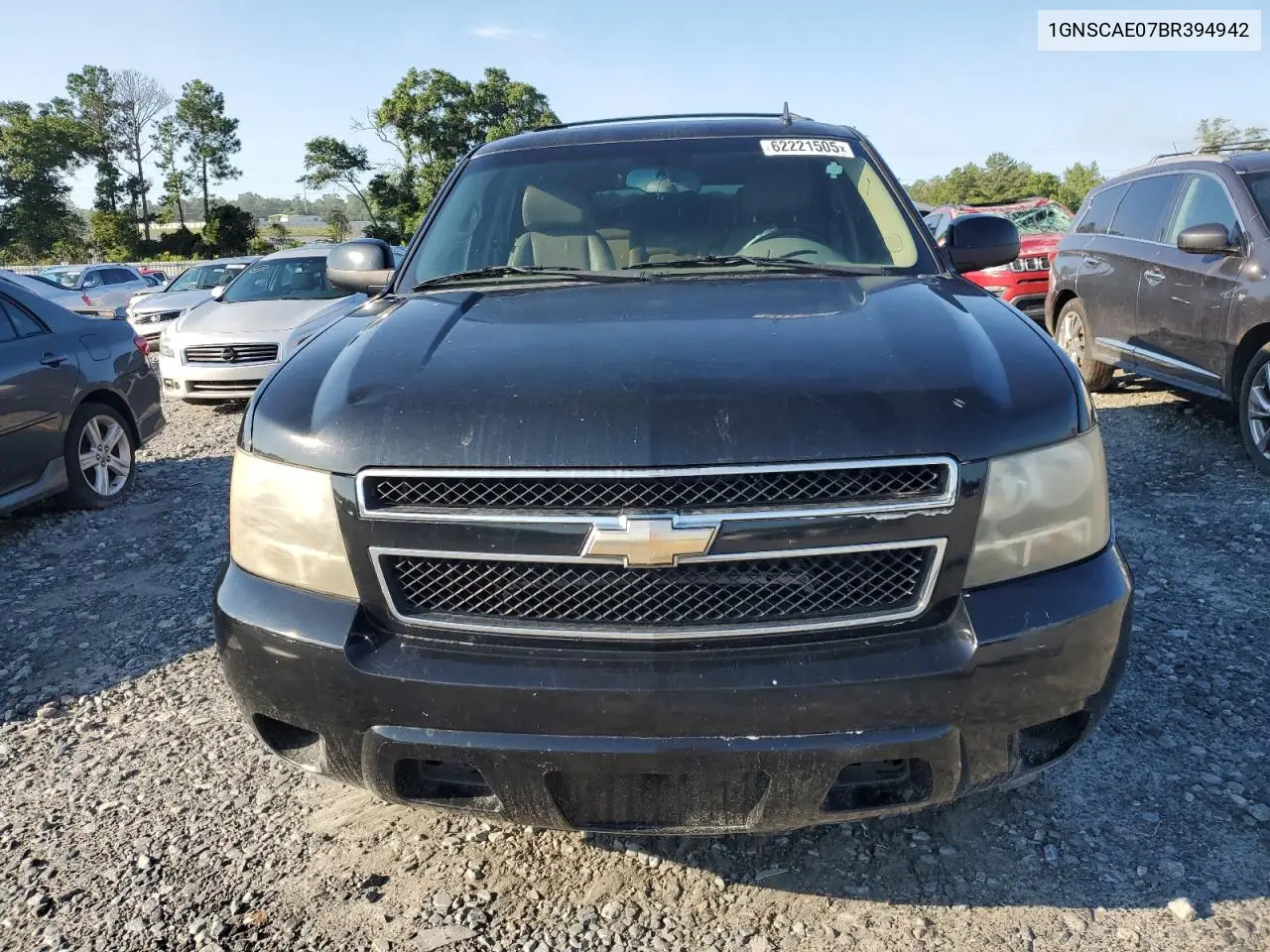 2011 Chevrolet Tahoe C1500 Ls VIN: 1GNSCAE07BR394942 Lot: 62221505