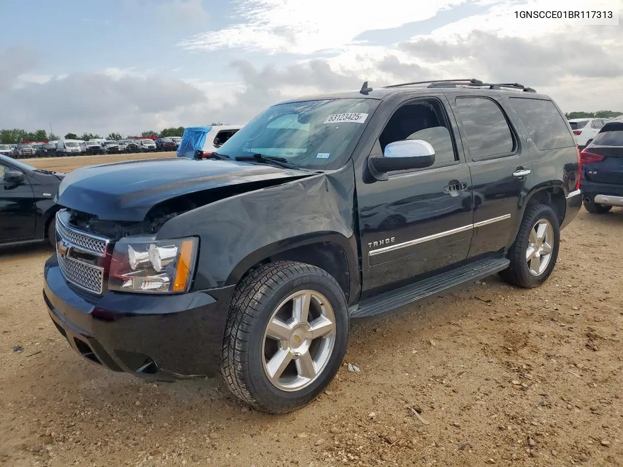 2011 Chevrolet Tahoe C1500 Ltz VIN: 1GNSCCE01BR117313 Lot: 63123425