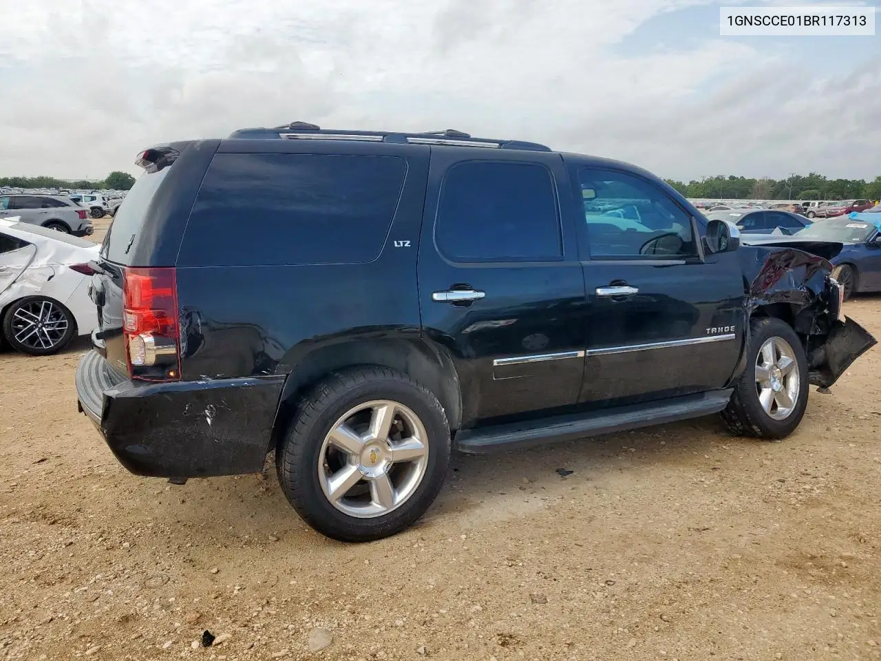 2011 Chevrolet Tahoe C1500 Ltz VIN: 1GNSCCE01BR117313 Lot: 63123425