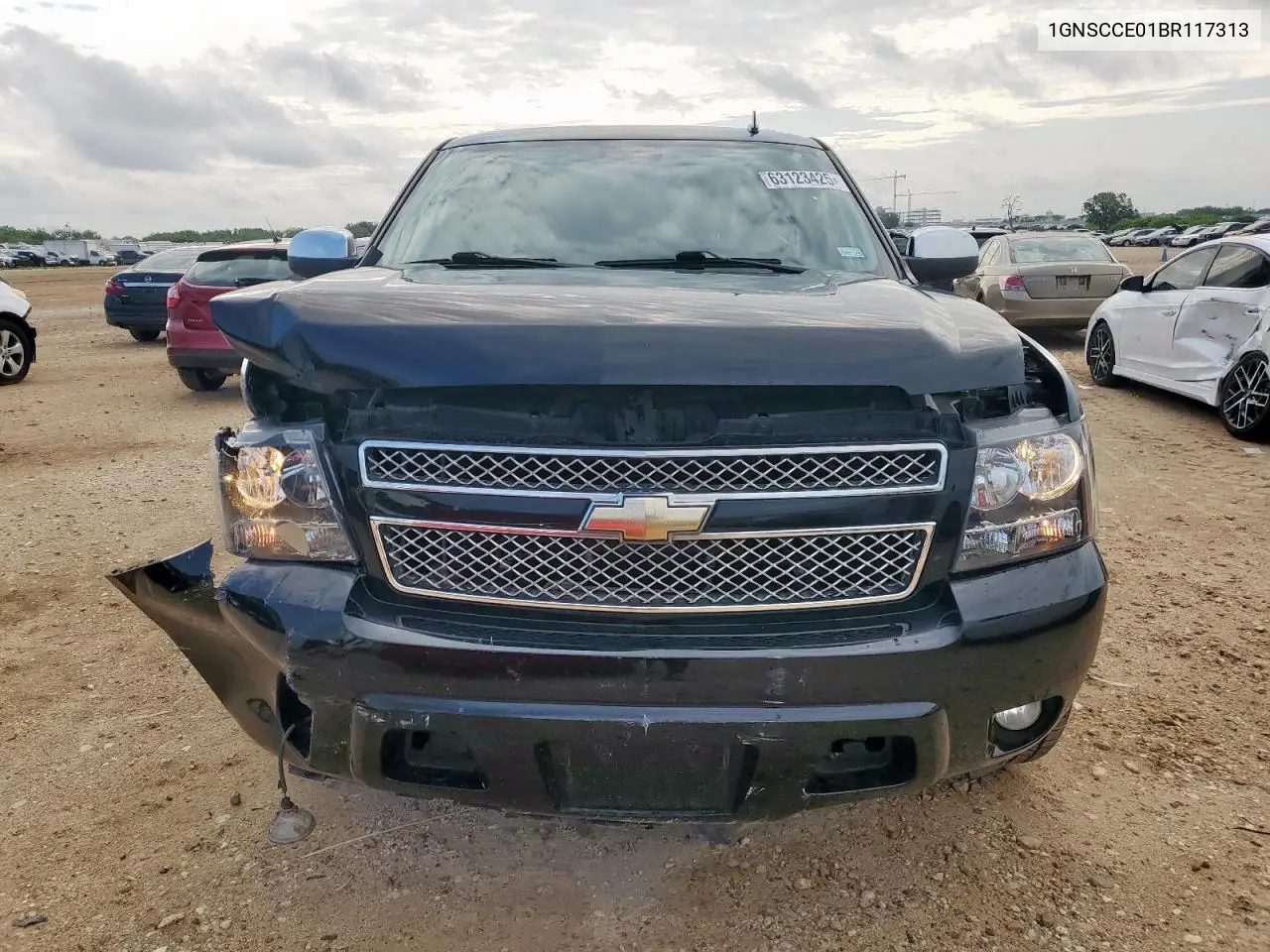 2011 Chevrolet Tahoe C1500 Ltz VIN: 1GNSCCE01BR117313 Lot: 63123425
