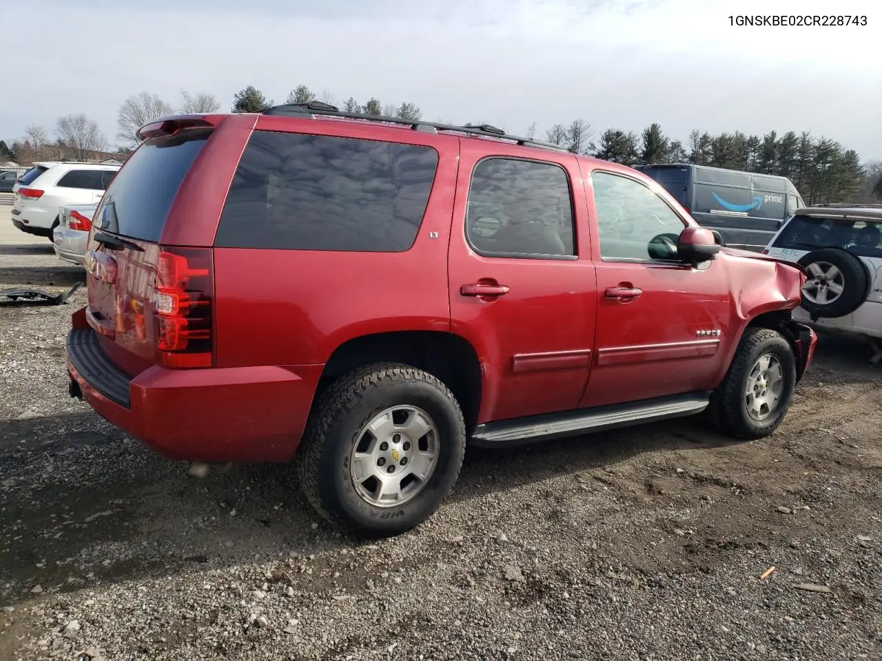 2012 Chevrolet Tahoe K1500 Lt VIN: 1GNSKBE02CR228743 Lot: 45352685