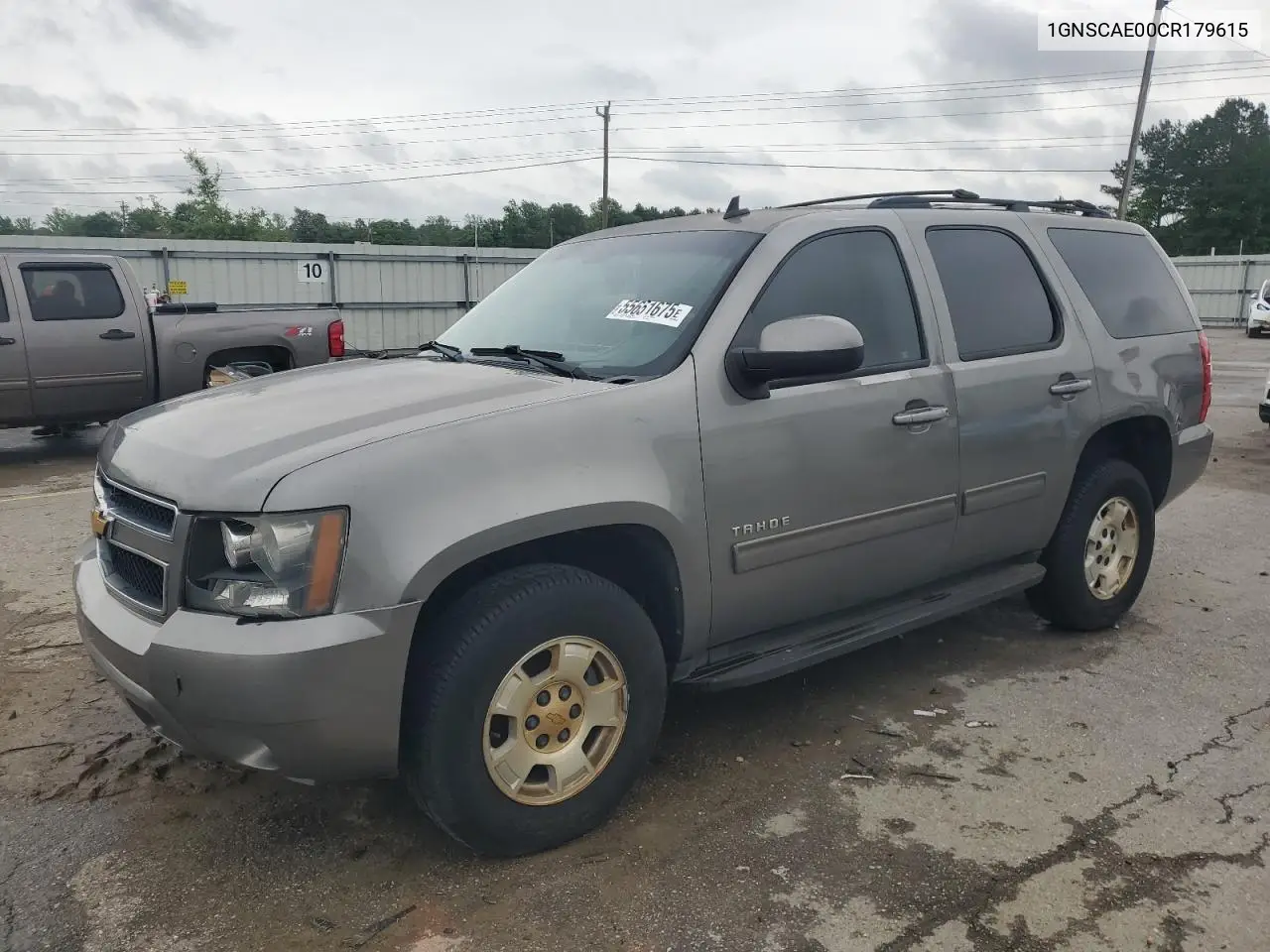 2012 Chevrolet Tahoe C1500 Ls VIN: 1GNSCAE00CR179615 Lot: 55651675