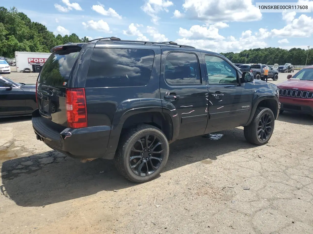 2012 Chevrolet Tahoe K1500 Lt VIN: 1GNSKBE00CR117608 Lot: 62828395