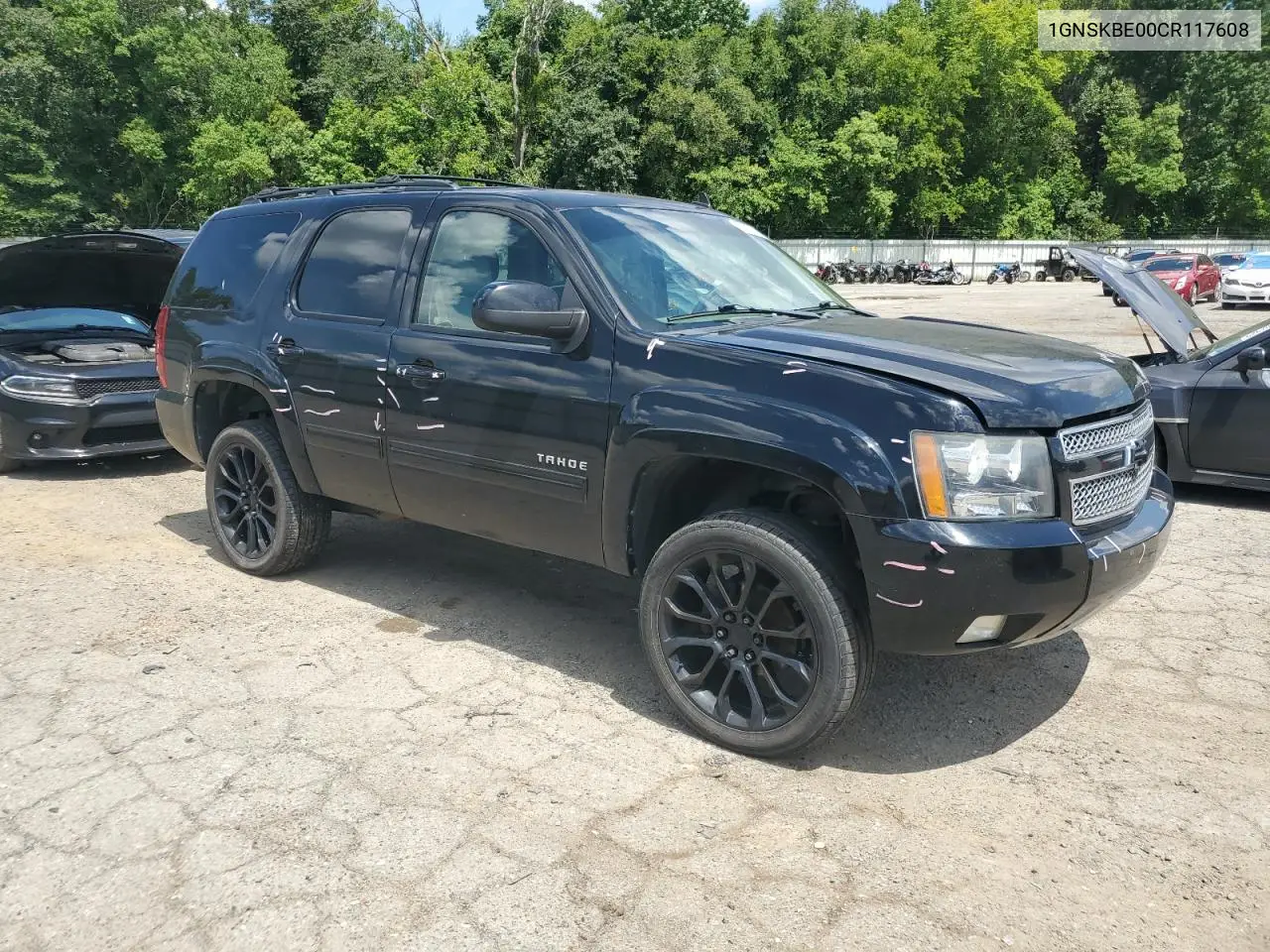 2012 Chevrolet Tahoe K1500 Lt VIN: 1GNSKBE00CR117608 Lot: 62828395
