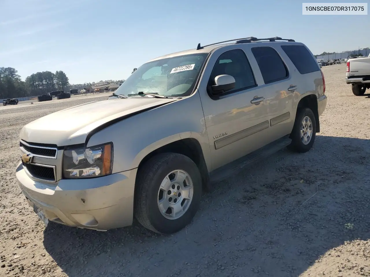 2013 Chevrolet Tahoe C1500 Lt VIN: 1GNSCBE07DR317075 Lot: 46725995
