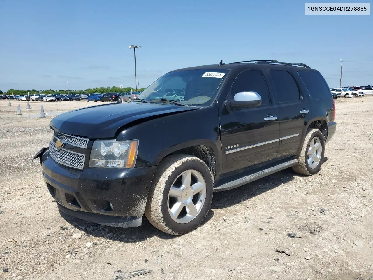 2013 Chevrolet Tahoe C1500 Ltz VIN: 1GNSCCE04DR278855 Lot: 55980615