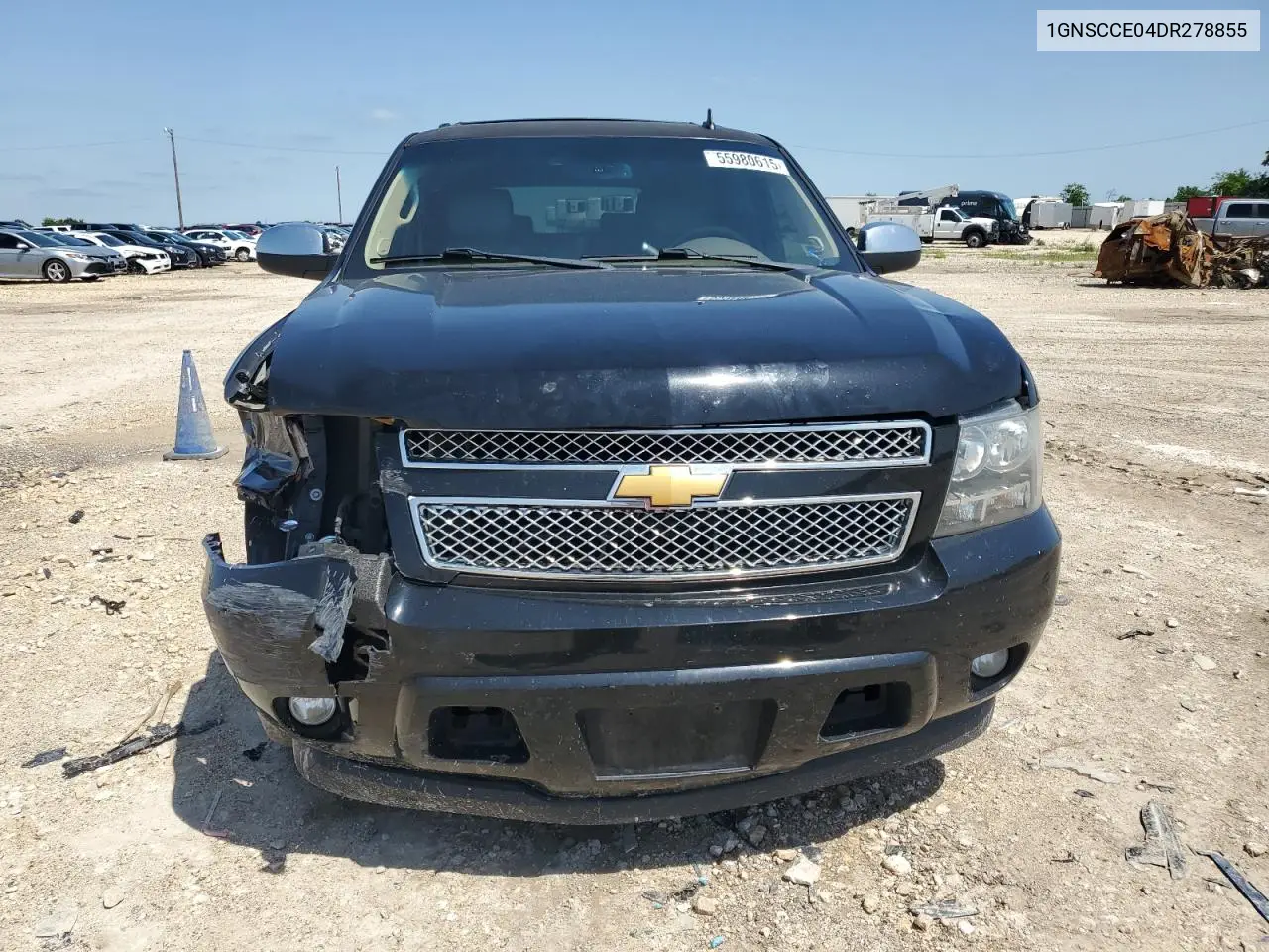 2013 Chevrolet Tahoe C1500 Ltz VIN: 1GNSCCE04DR278855 Lot: 55980615