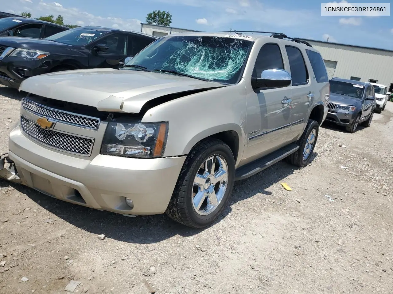 2013 Chevrolet Tahoe K1500 Ltz VIN: 1GNSKCE03DR126861 Lot: 62776505