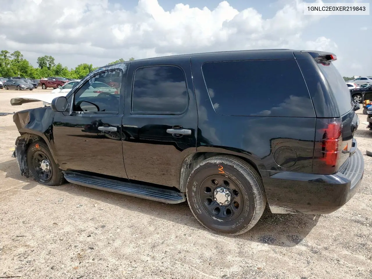 2014 Chevrolet Tahoe Police VIN: 1GNLC2E0XER219843 Lot: 62381275