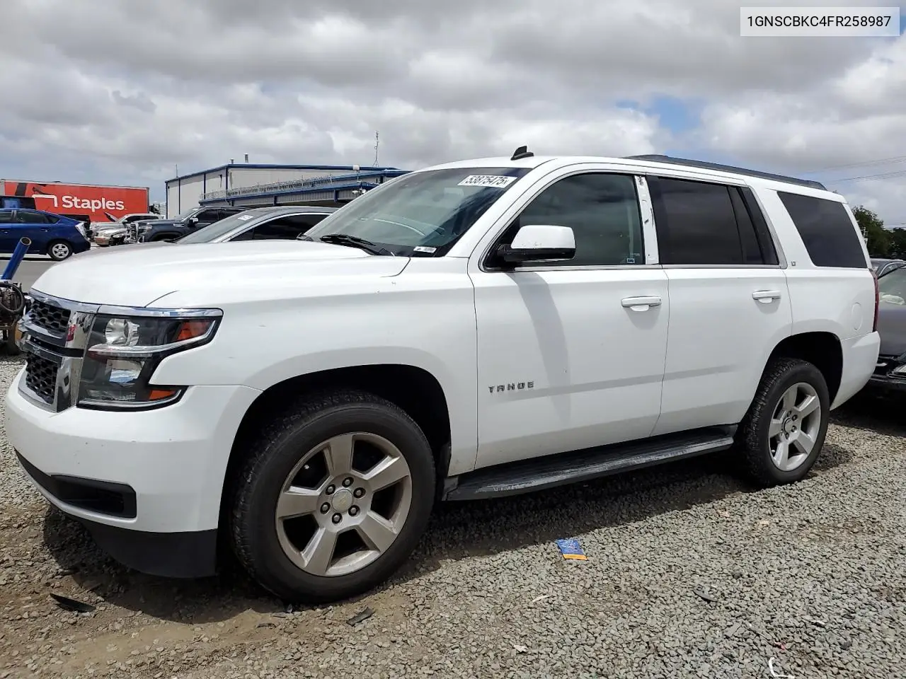 2015 Chevrolet Tahoe C1500 Lt VIN: 1GNSCBKC4FR258987 Lot: 53875475