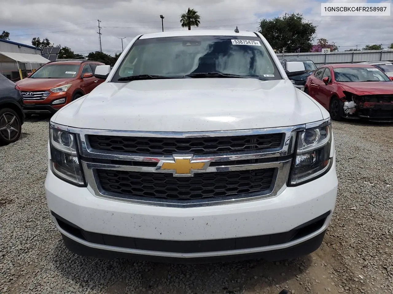2015 Chevrolet Tahoe C1500 Lt VIN: 1GNSCBKC4FR258987 Lot: 53875475