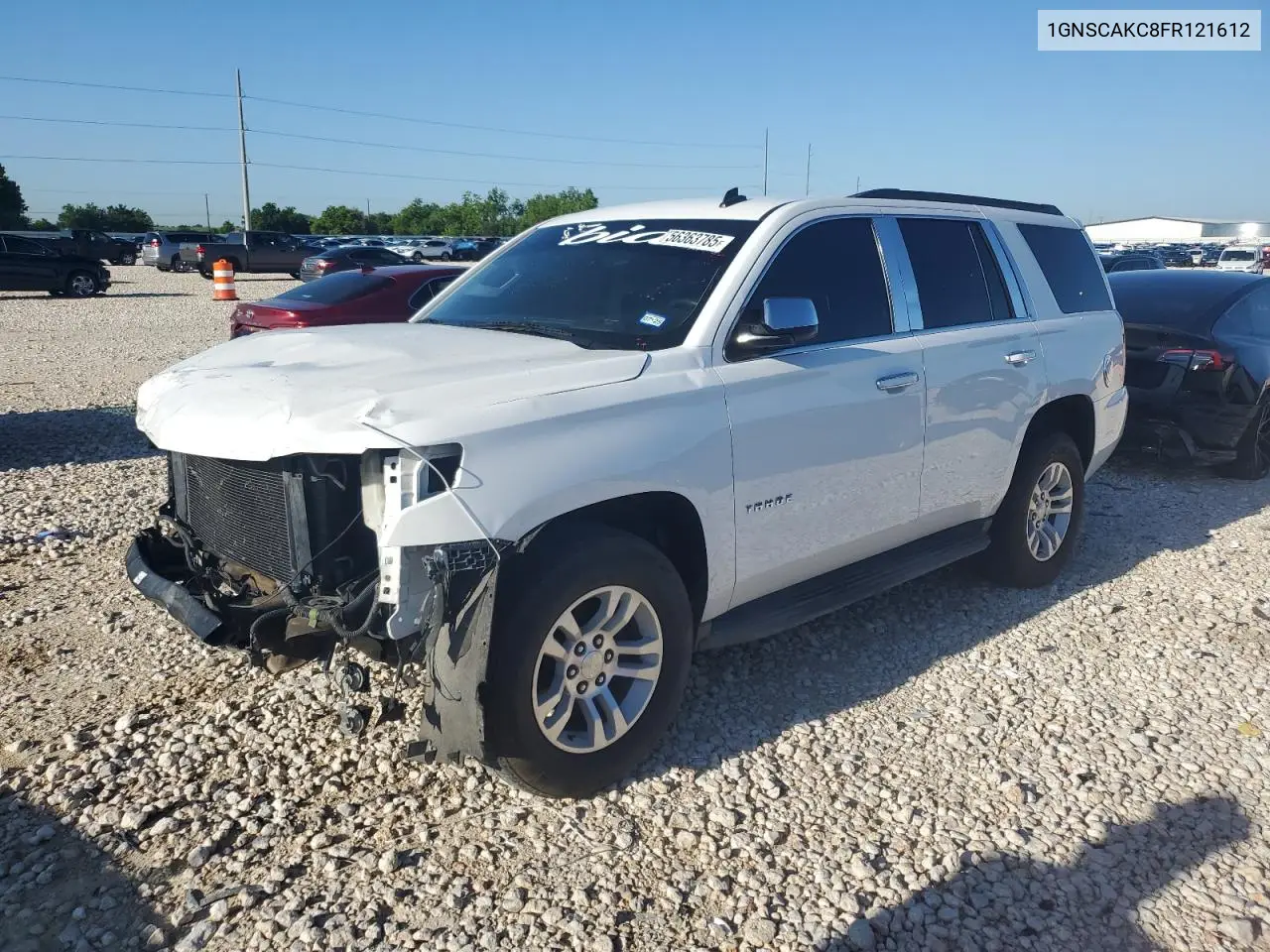 2015 Chevrolet Tahoe C1500 Ls VIN: 1GNSCAKC8FR121612 Lot: 56363785