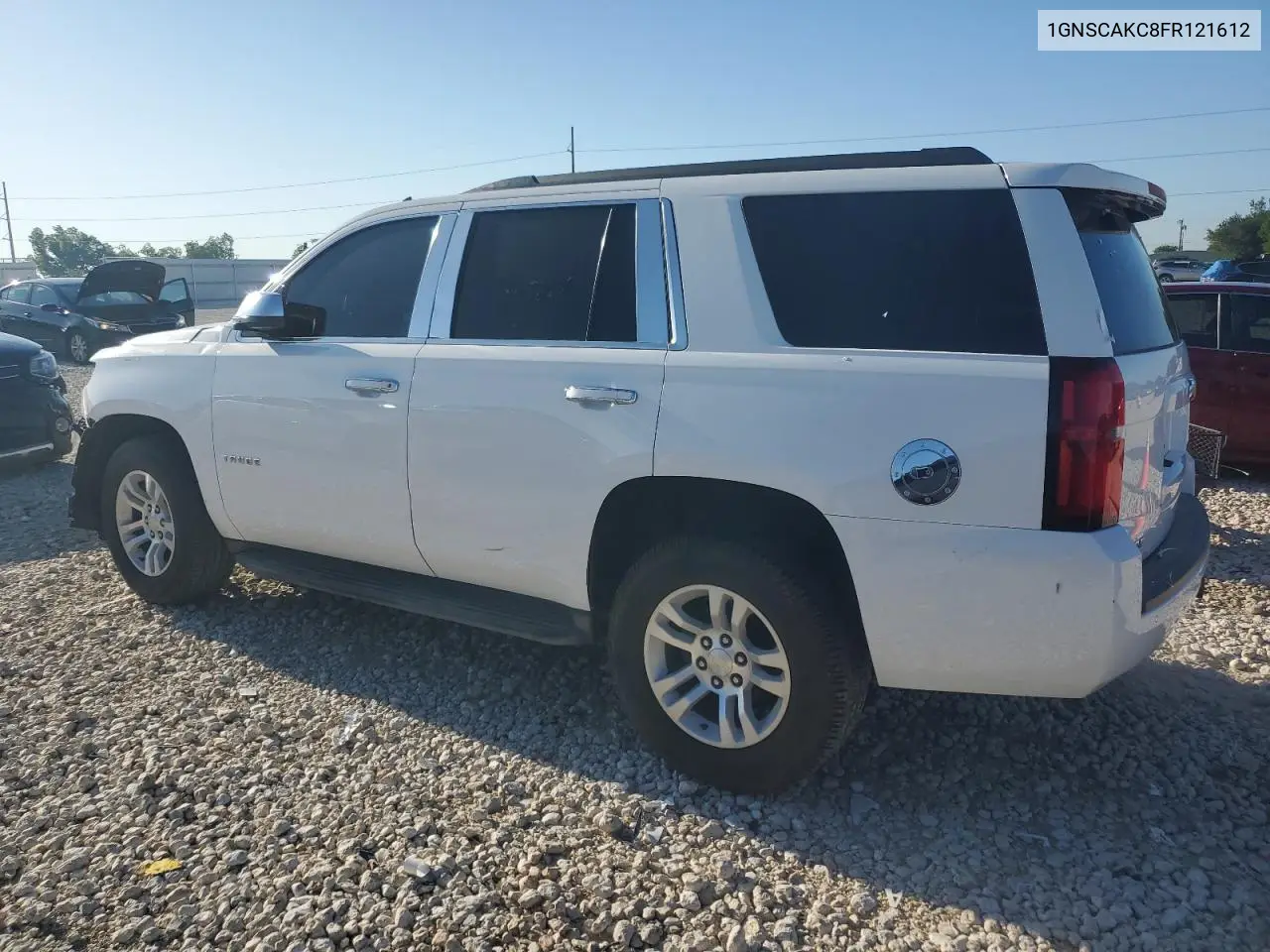 2015 Chevrolet Tahoe C1500 Ls VIN: 1GNSCAKC8FR121612 Lot: 56363785