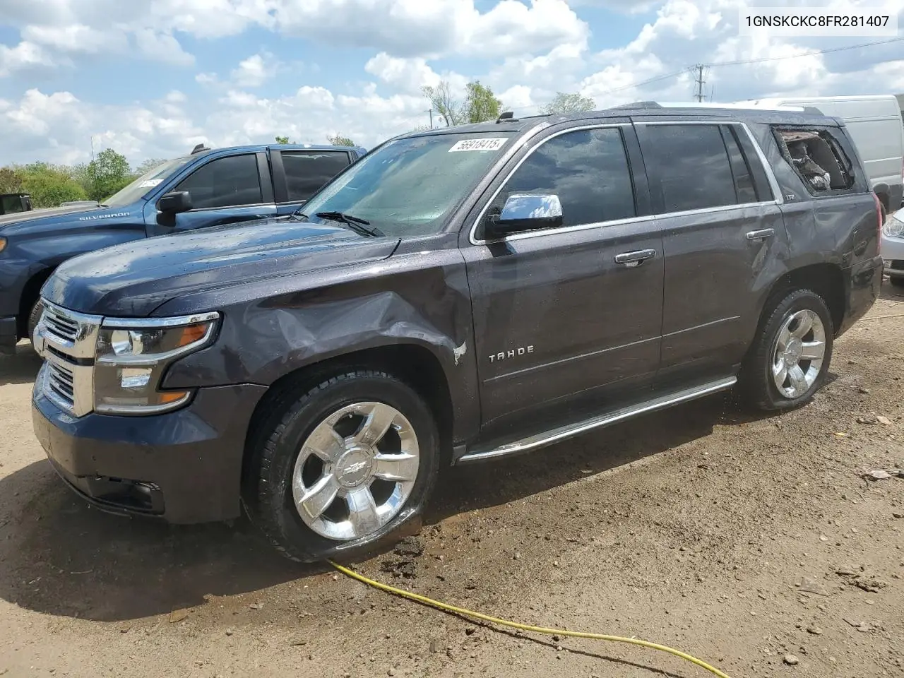 2015 Chevrolet Tahoe K1500 Ltz VIN: 1GNSKCKC8FR281407 Lot: 56918415