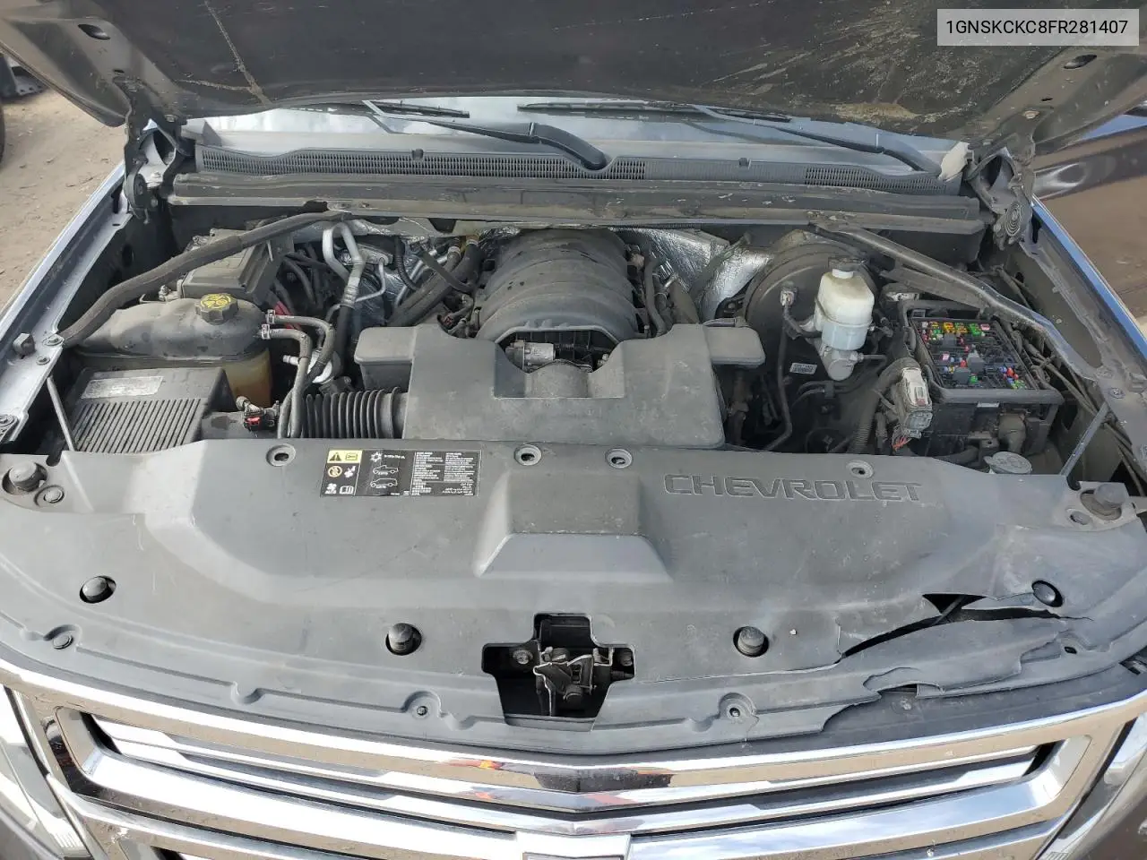 2015 Chevrolet Tahoe K1500 Ltz VIN: 1GNSKCKC8FR281407 Lot: 56918415