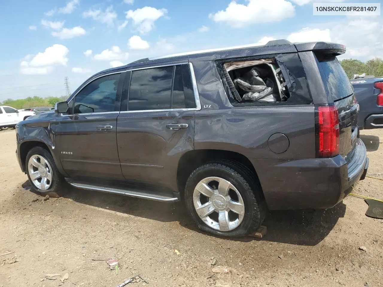 2015 Chevrolet Tahoe K1500 Ltz VIN: 1GNSKCKC8FR281407 Lot: 56918415