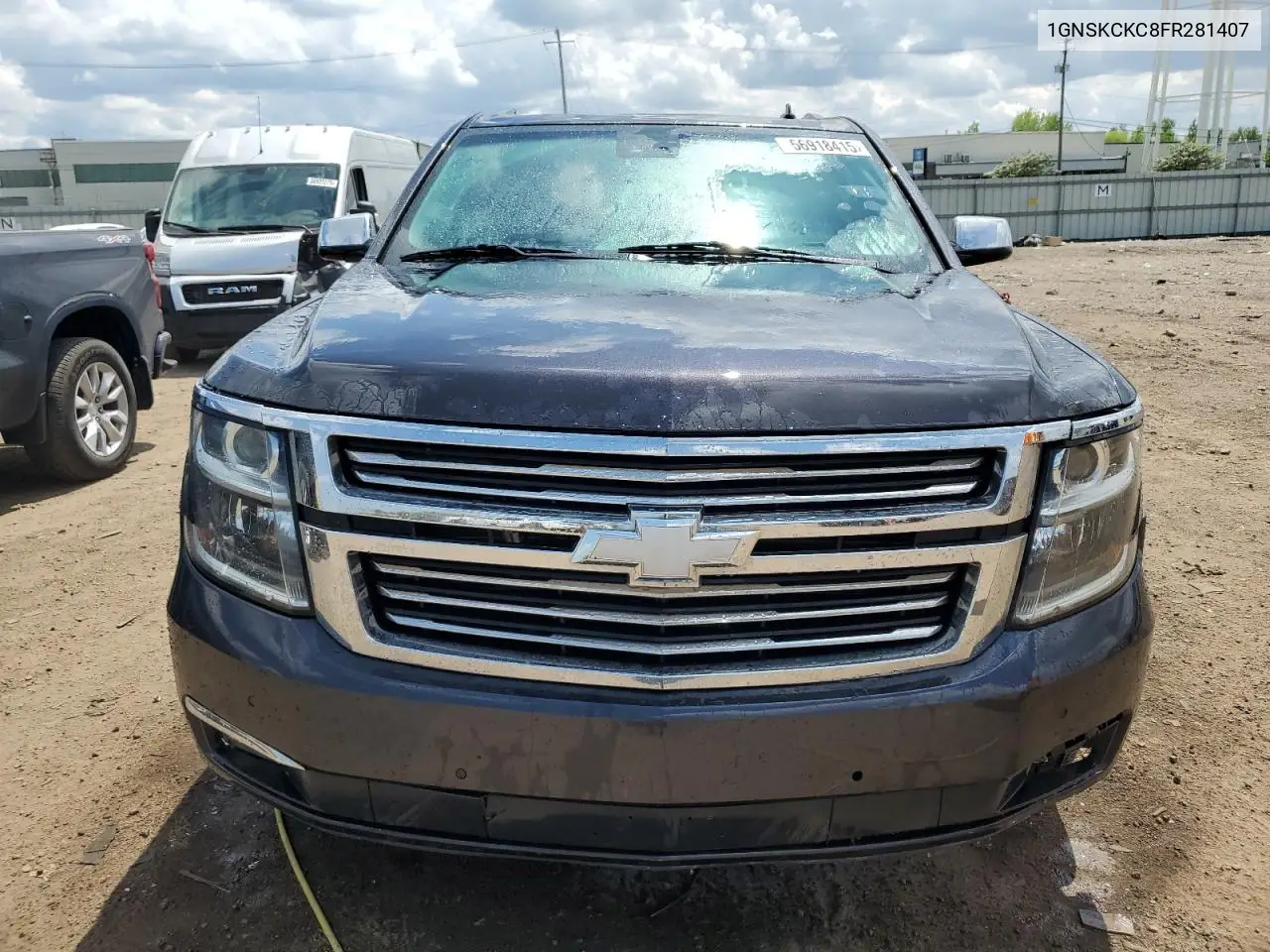2015 Chevrolet Tahoe K1500 Ltz VIN: 1GNSKCKC8FR281407 Lot: 56918415