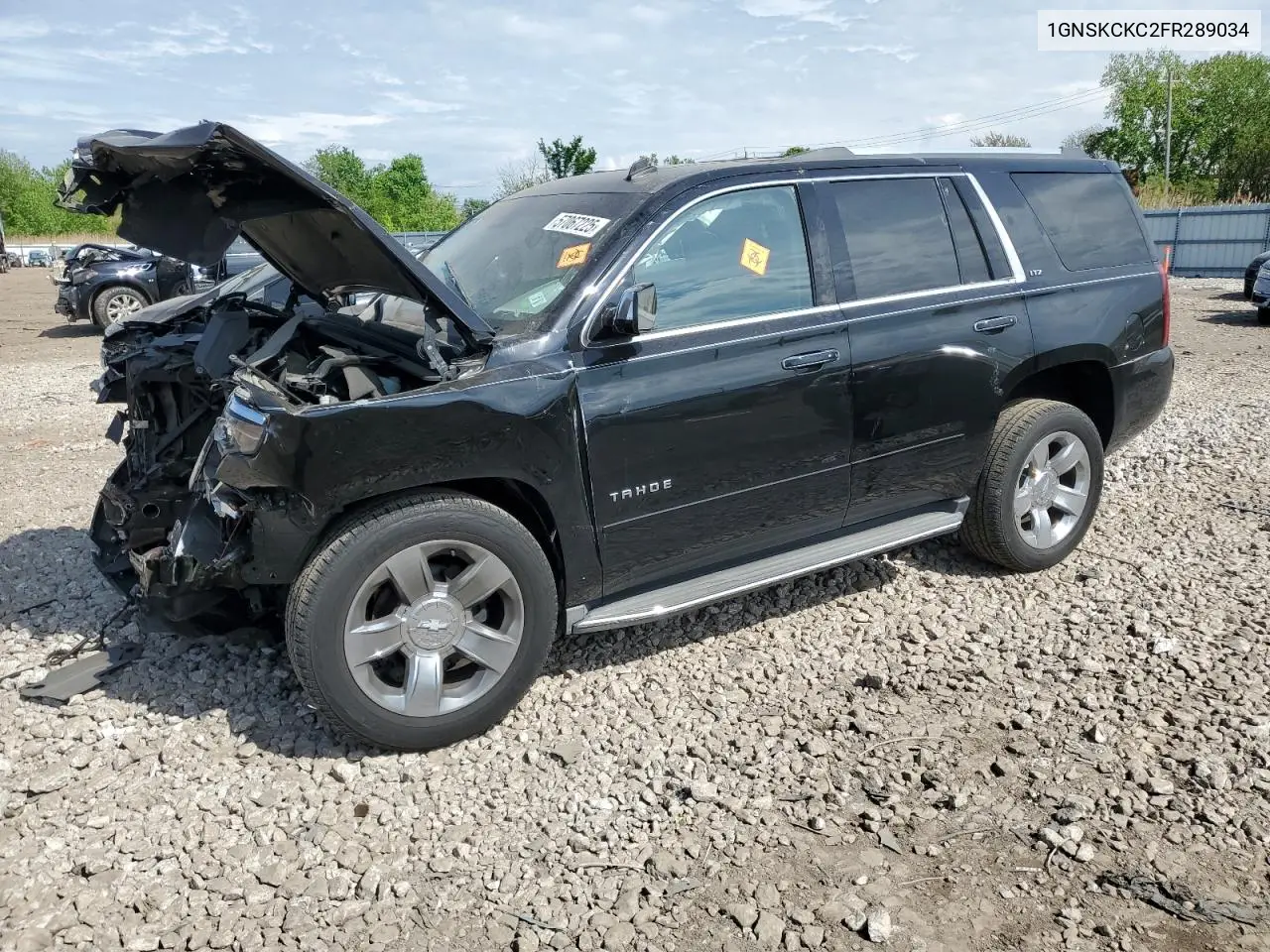 2015 Chevrolet Tahoe K1500 Ltz VIN: 1GNSKCKC2FR289034 Lot: 57067225