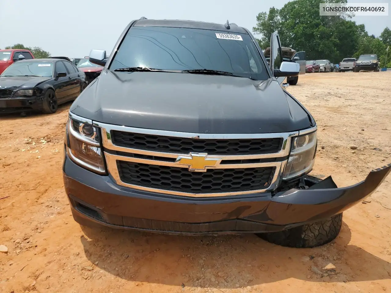 2015 Chevrolet Tahoe C1500 Lt VIN: 1GNSCBKC0FR640692 Lot: 59383635