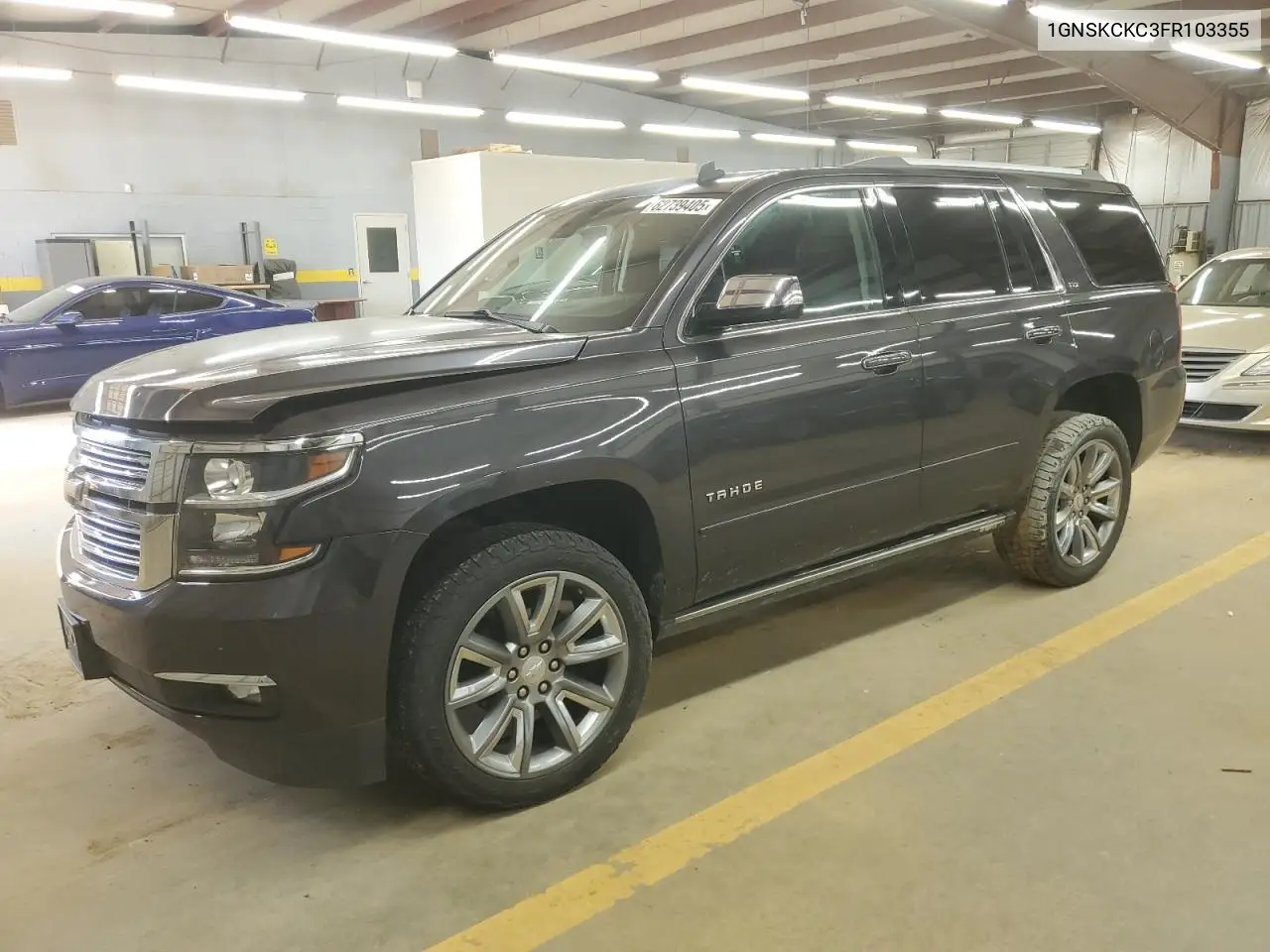 2015 Chevrolet Tahoe K1500 Ltz VIN: 1GNSKCKC3FR103355 Lot: 62739405