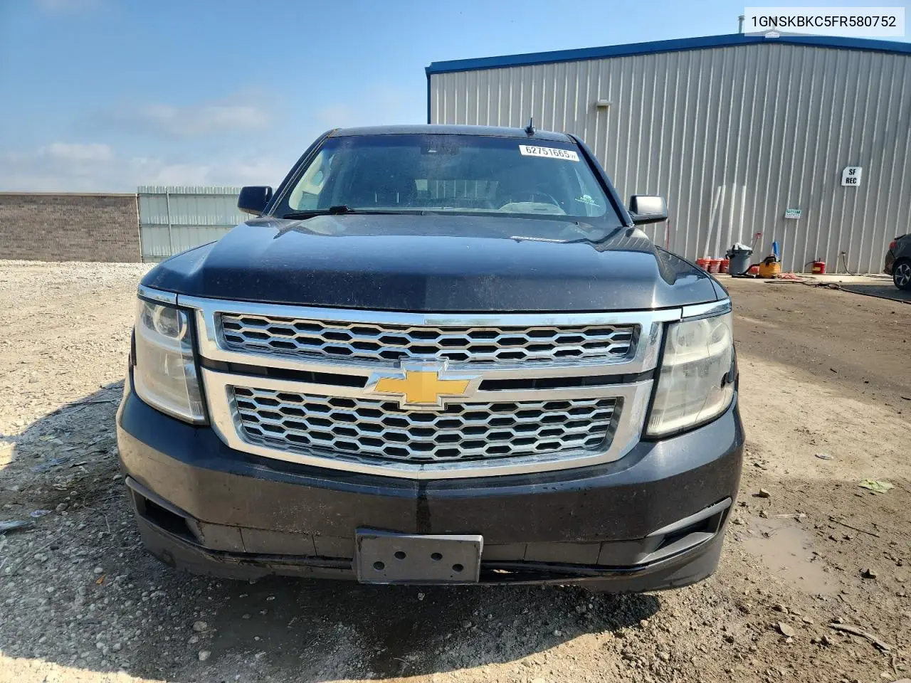 2015 Chevrolet Tahoe K1500 Lt VIN: 1GNSKBKC5FR580752 Lot: 62751665