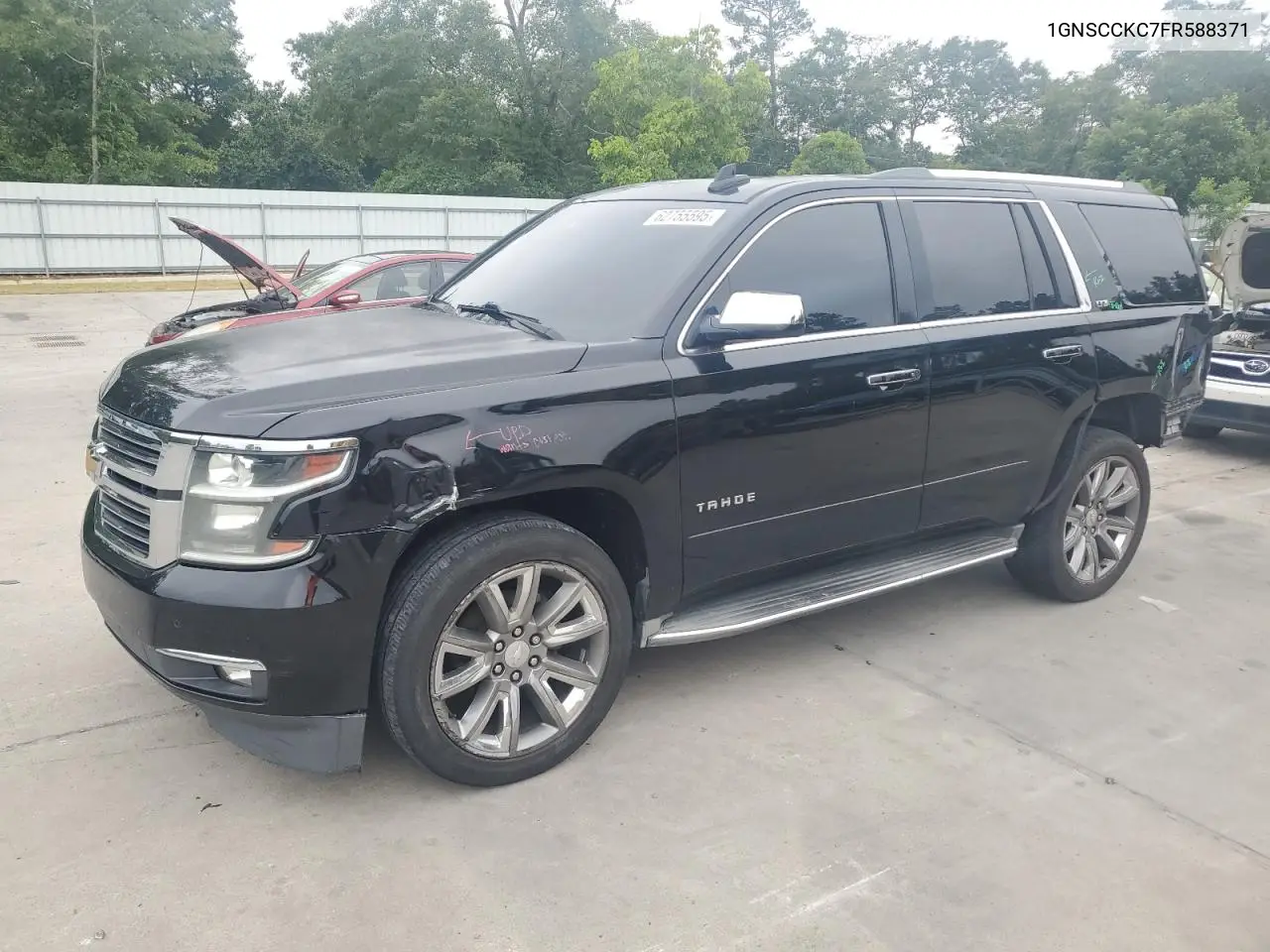 2015 Chevrolet Tahoe C1500 Ltz VIN: 1GNSCCKC7FR588371 Lot: 62755595