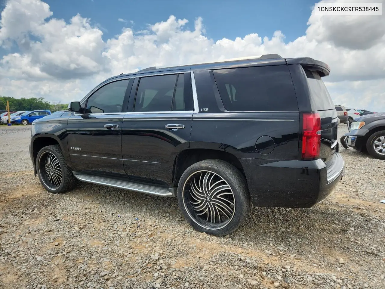 2015 Chevrolet Tahoe K1500 Ltz VIN: 1GNSKCKC9FR538445 Lot: 62824075