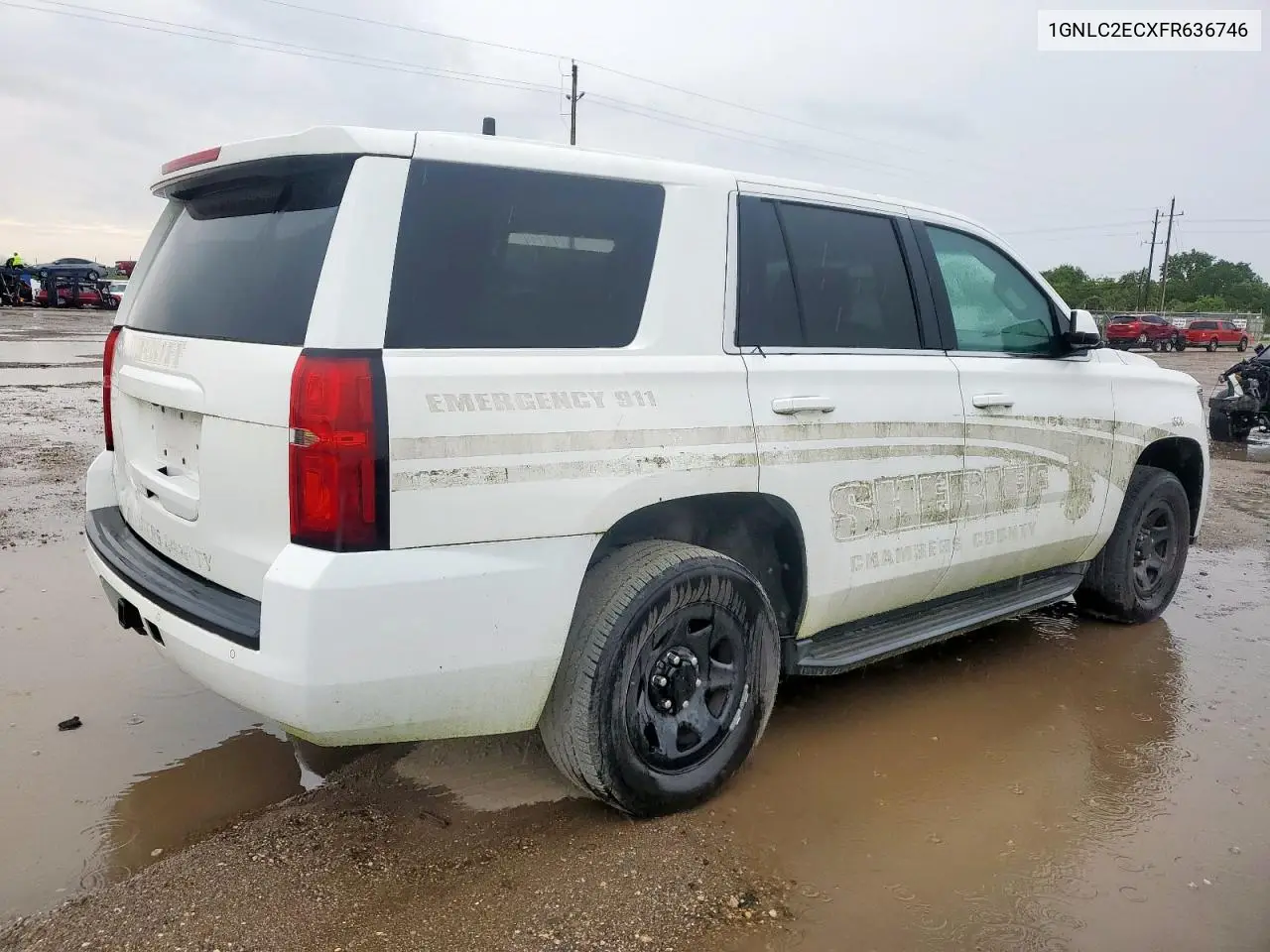 2015 Chevrolet Tahoe Police VIN: 1GNLC2ECXFR636746 Lot: 63109615
