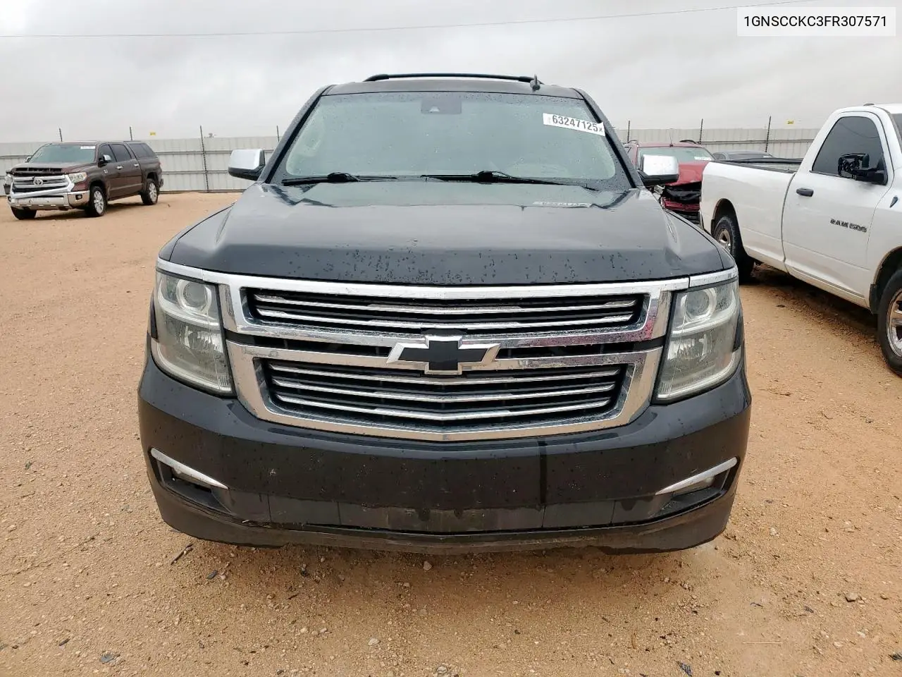 2015 Chevrolet Tahoe C1500 Ltz VIN: 1GNSCCKC3FR307571 Lot: 63247125