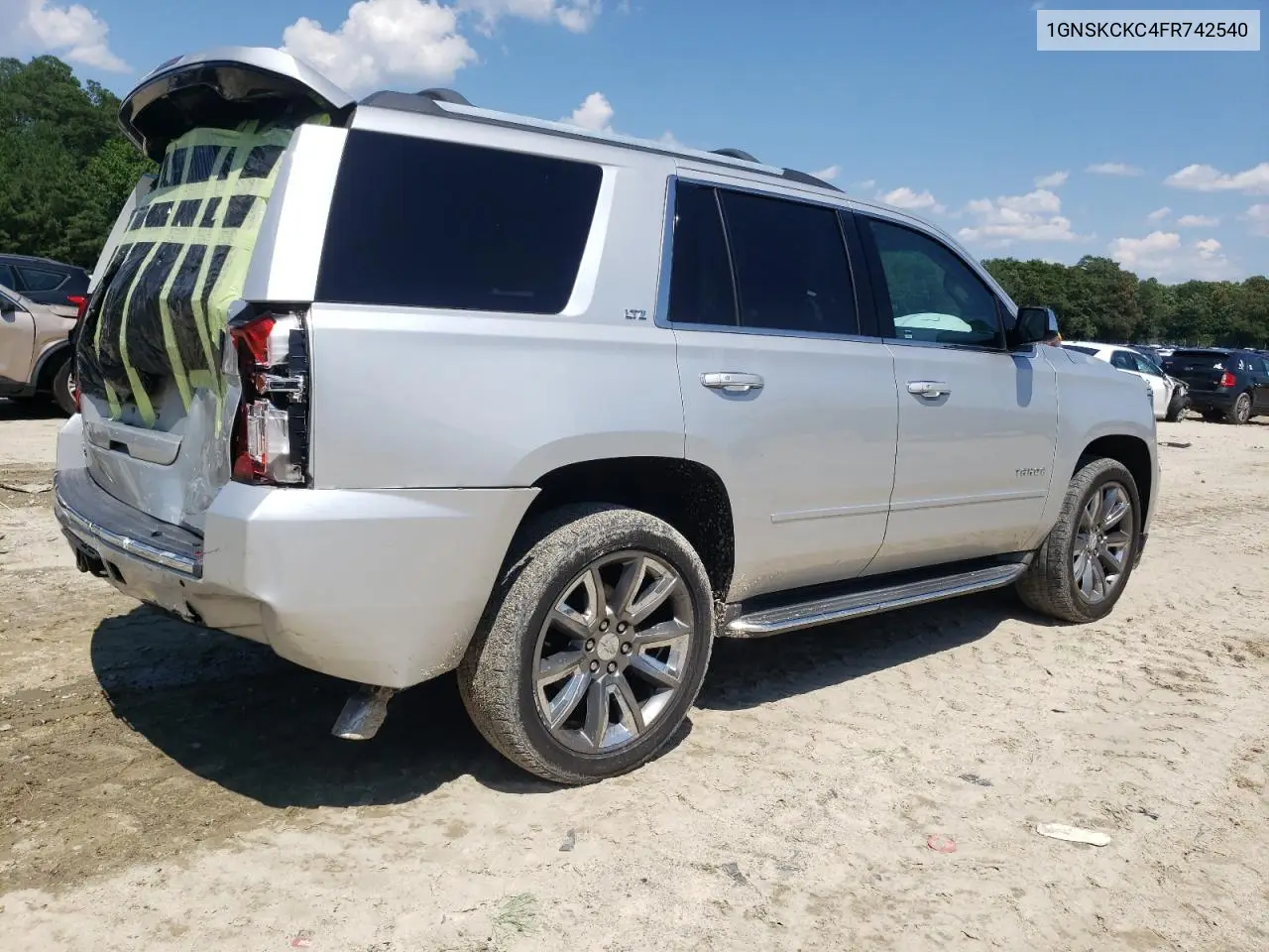 2015 Chevrolet Tahoe K1500 Ltz VIN: 1GNSKCKC4FR742540 Lot: 63321555
