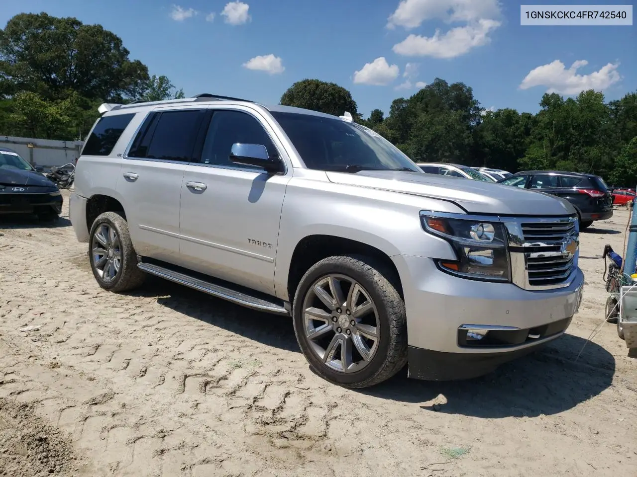 2015 Chevrolet Tahoe K1500 Ltz VIN: 1GNSKCKC4FR742540 Lot: 63321555