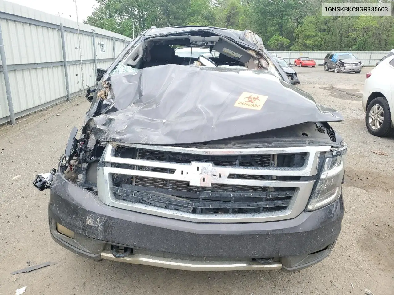 2016 Chevrolet Tahoe K1500 Lt VIN: 1GNSKBKC8GR385603 Lot: 51587725