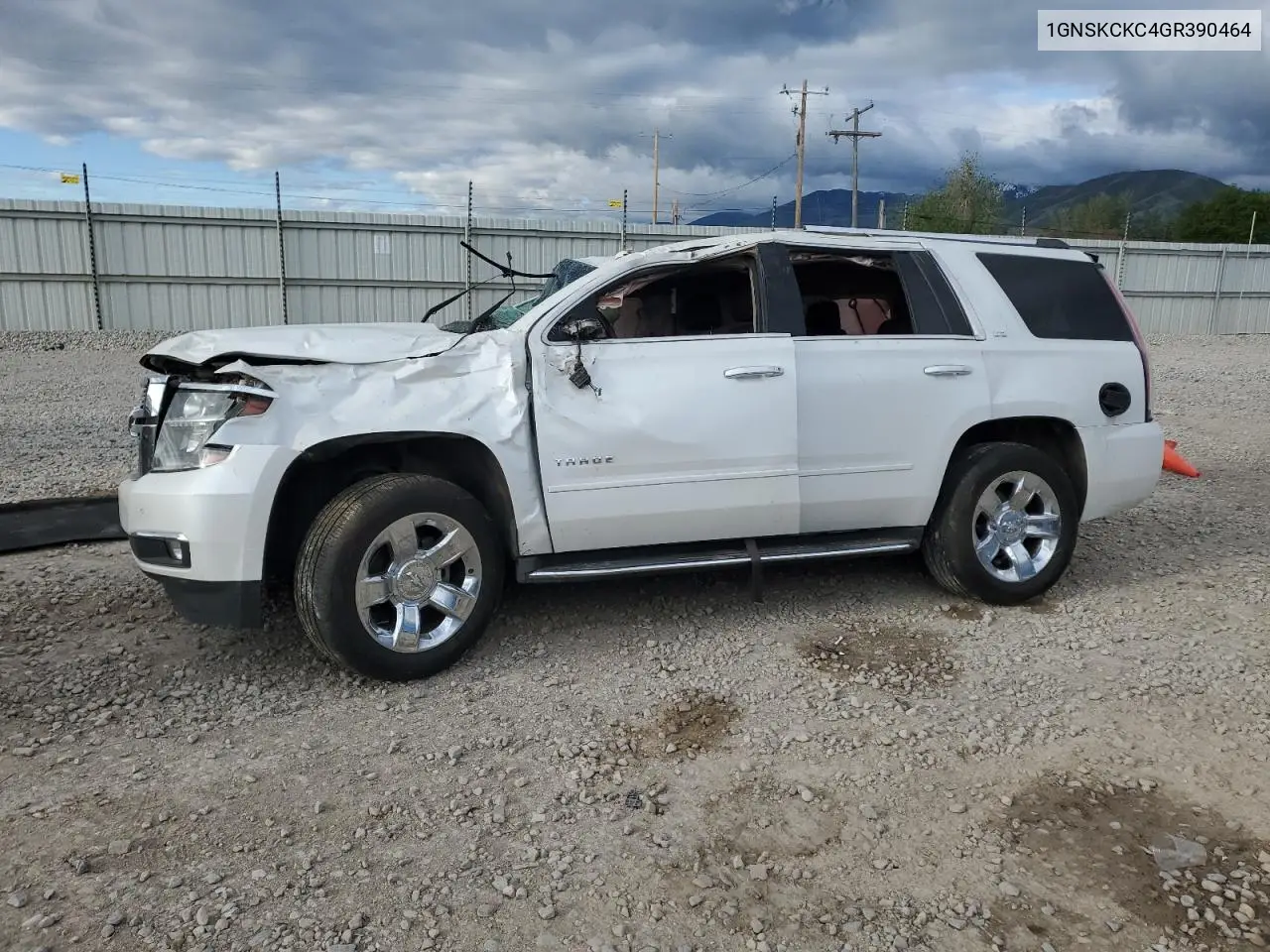 2016 Chevrolet Tahoe K1500 Ltz VIN: 1GNSKCKC4GR390464 Lot: 55844355