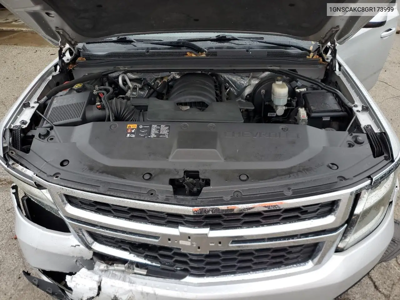 2016 Chevrolet Tahoe C1500 Ls VIN: 1GNSCAKC8GR173999 Lot: 57589735