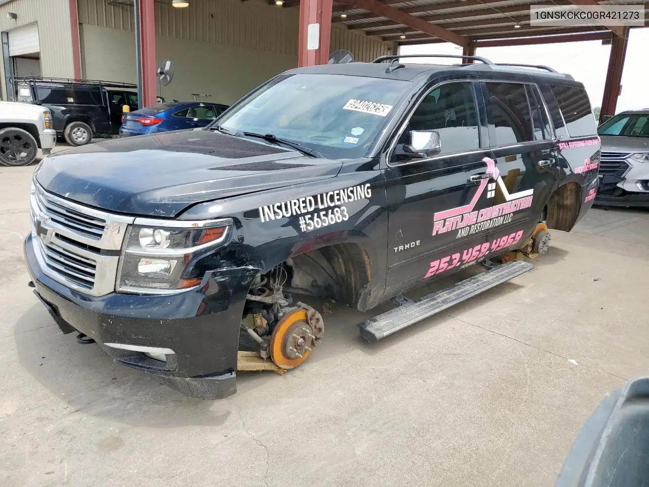 2016 Chevrolet Tahoe K1500 Ltz VIN: 1GNSKCKC0GR421273 Lot: 59402625
