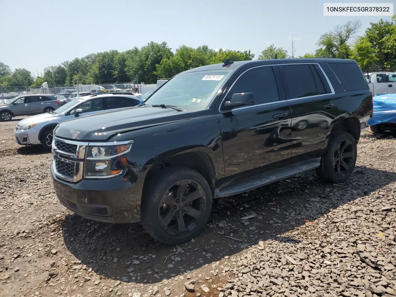 2016 Chevrolet Tahoe Special VIN: 1GNSKFEC5GR378322 Lot: 60929115