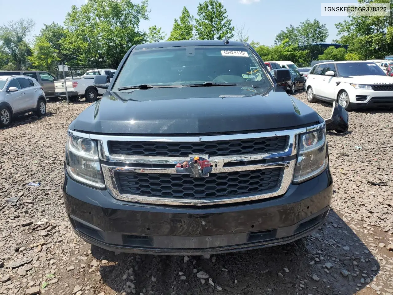 2016 Chevrolet Tahoe Special VIN: 1GNSKFEC5GR378322 Lot: 60929115