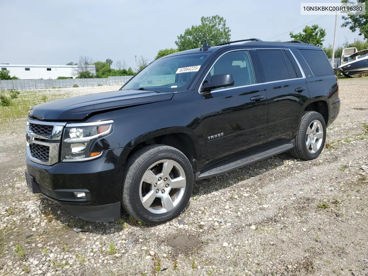 2016 Chevrolet Tahoe K1500 Lt VIN: 1GNSKBKC0GR196380 Lot: 62064225