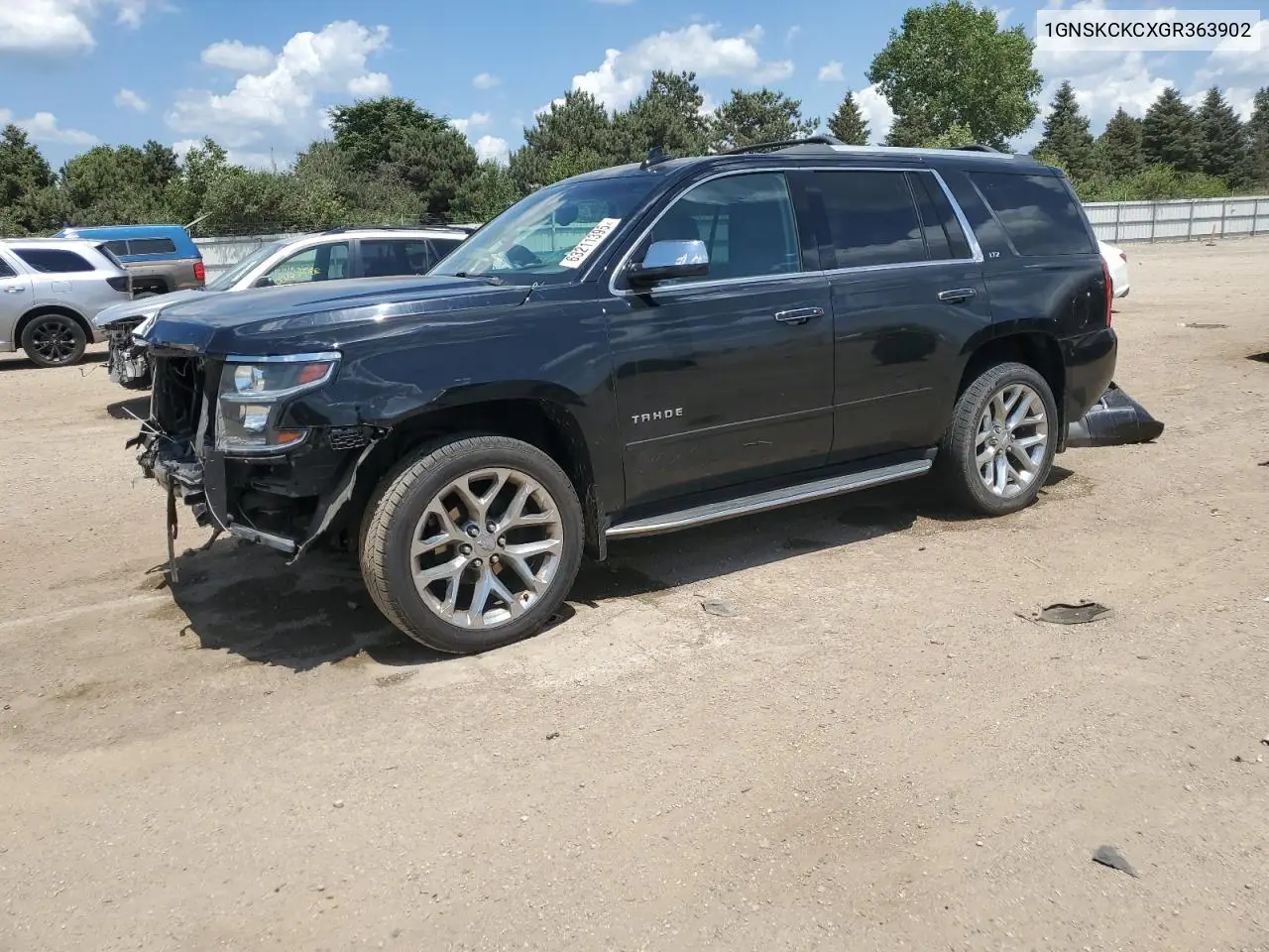 2016 Chevrolet Tahoe K1500 Ltz VIN: 1GNSKCKCXGR363902 Lot: 63211395