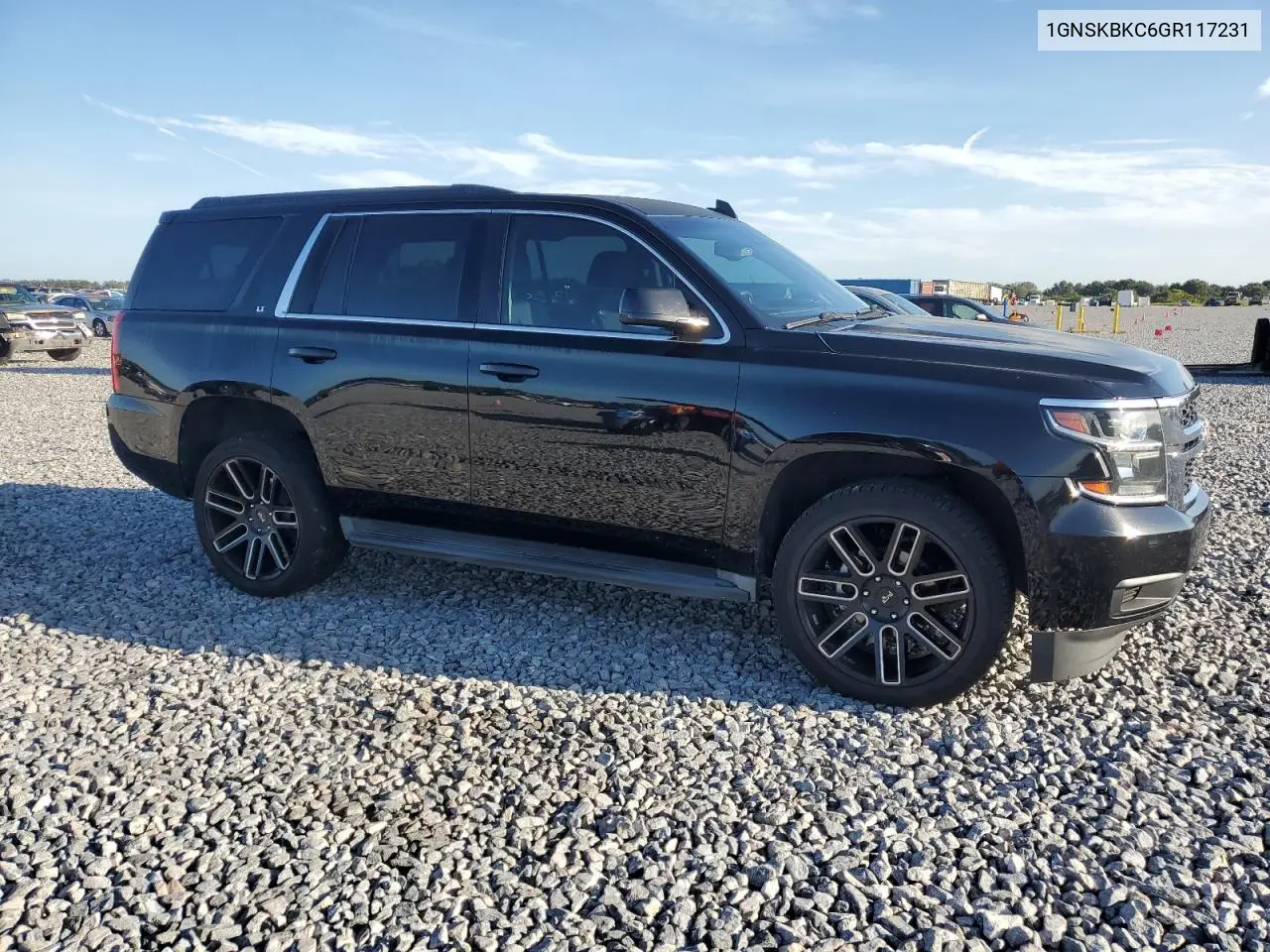 1gnskbkc6gr117231 1GNSKBKC6GR117231 2016 Chevrolet Tahoe K1500 Lt