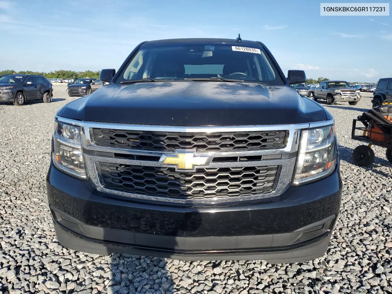 1gnskbkc6gr117231 1GNSKBKC6GR117231 2016 Chevrolet Tahoe K1500 Lt