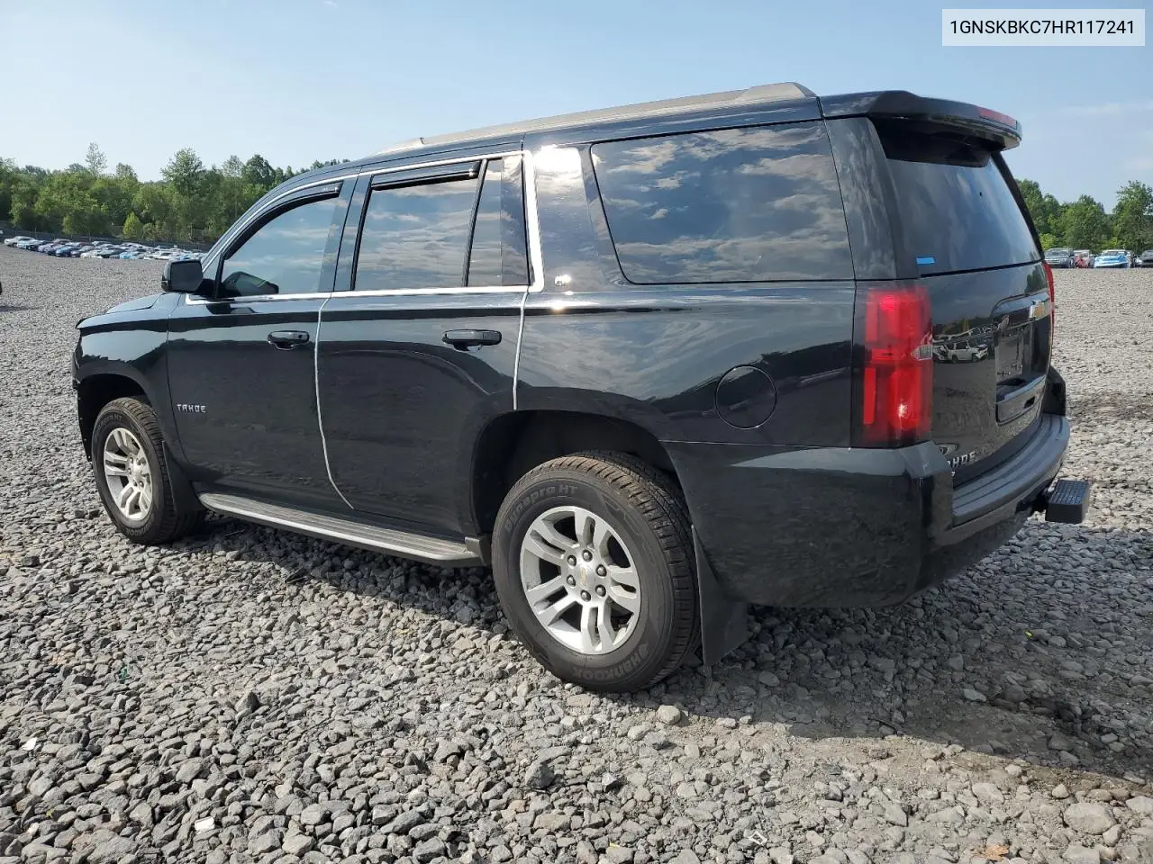 2017 Chevrolet Tahoe K1500 Lt VIN: 1GNSKBKC7HR117241 Lot: 62537085