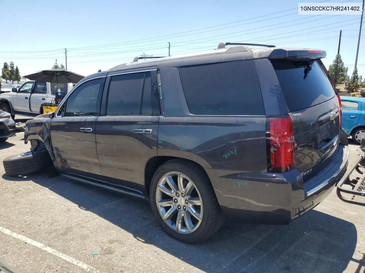 2017 Chevrolet Tahoe C1500 Premier VIN: 1GNSCCKC7HR241402 Lot: 63127315