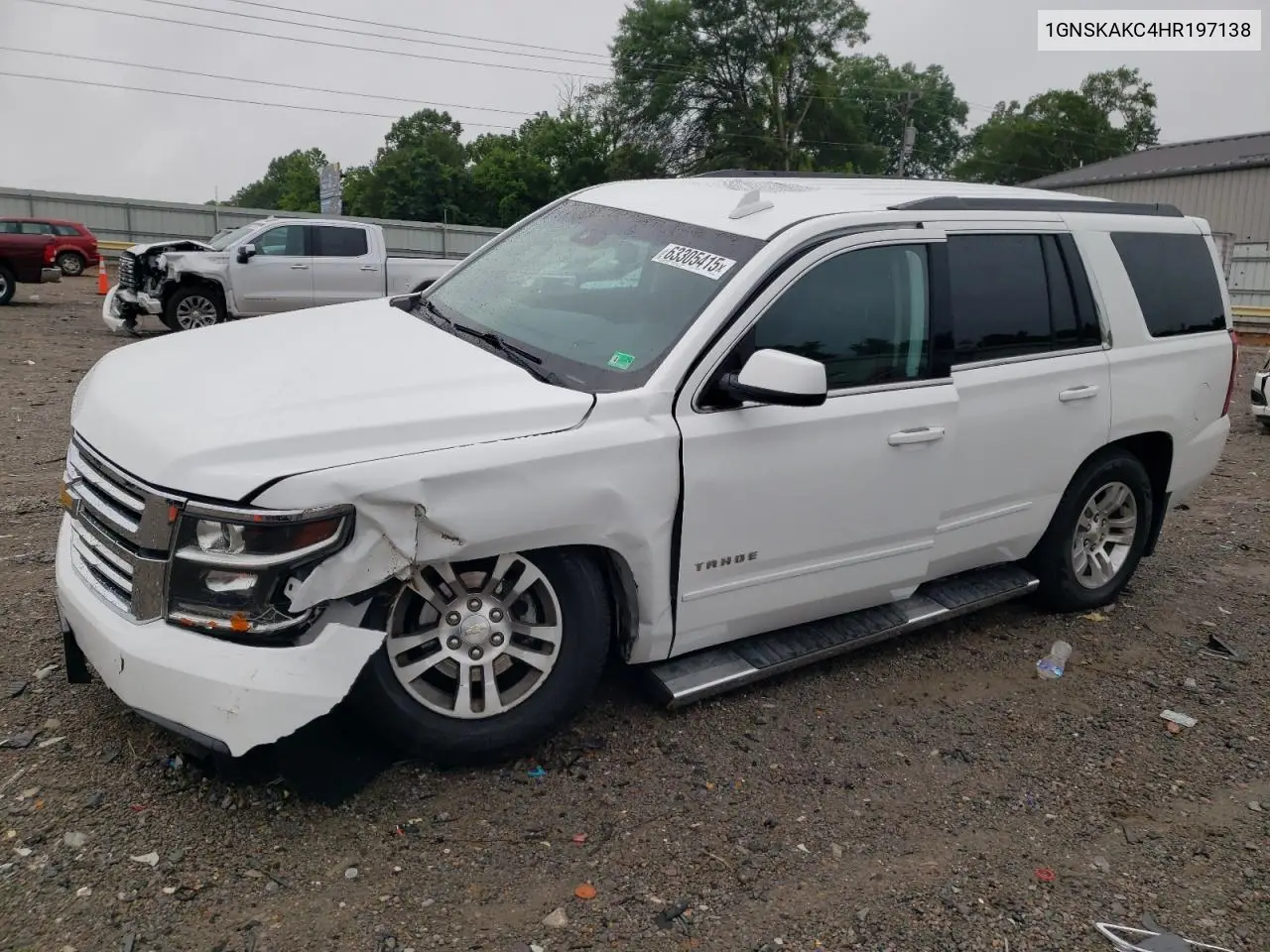 2017 Chevrolet Tahoe K1500 Ls VIN: 1GNSKAKC4HR197138 Lot: 63305415