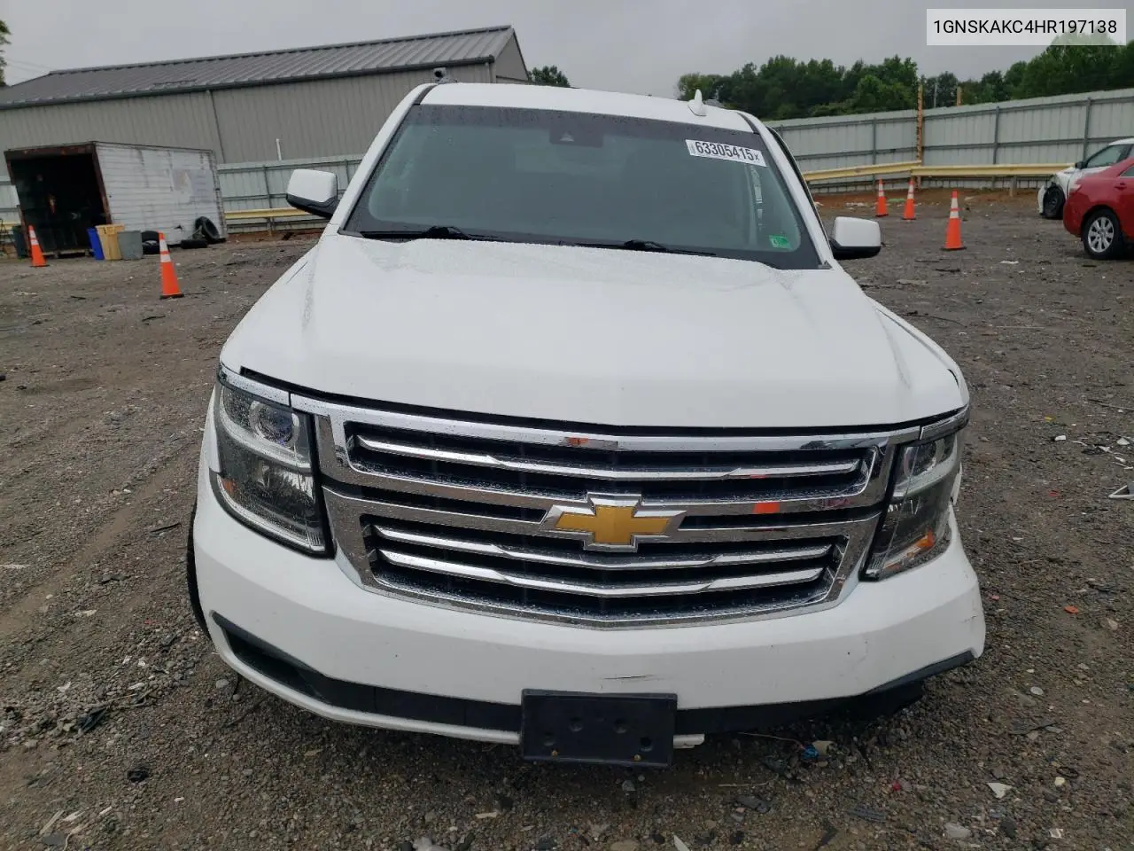2017 Chevrolet Tahoe K1500 Ls VIN: 1GNSKAKC4HR197138 Lot: 63305415