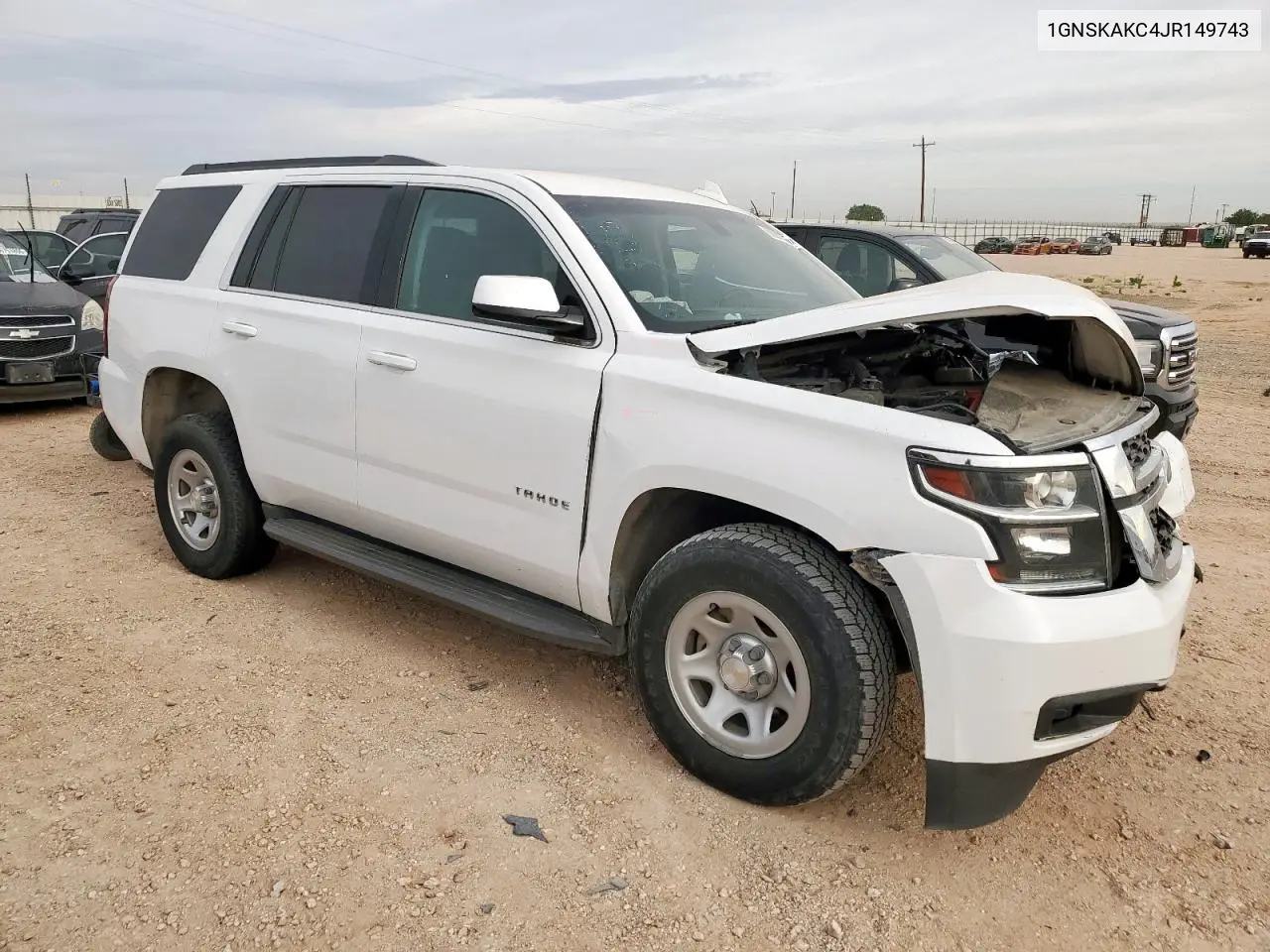 2018 Chevrolet Tahoe K1500 Ls VIN: 1GNSKAKC4JR149743 Lot: 50081815