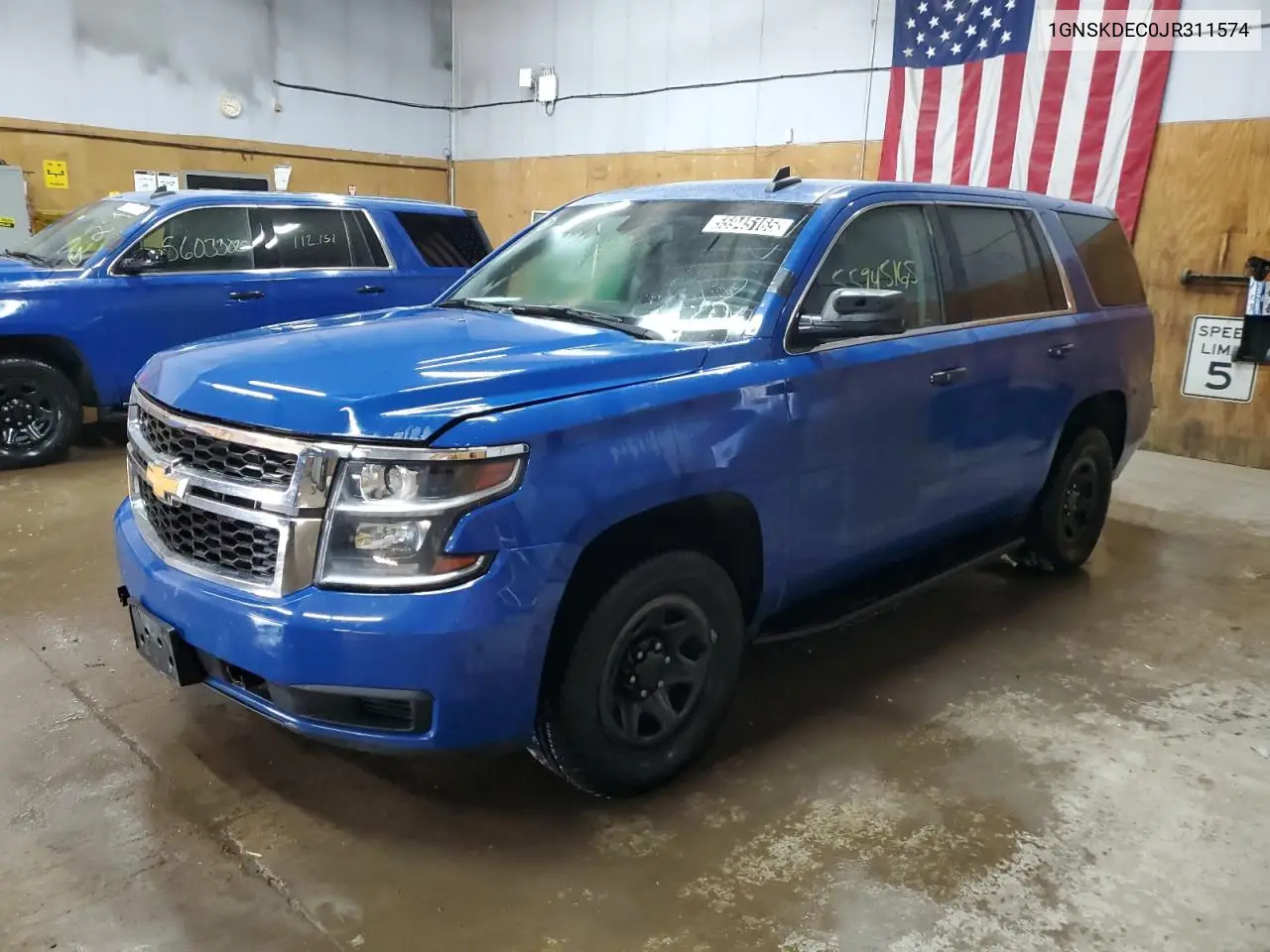 2018 Chevrolet Tahoe Police VIN: 1GNSKDEC0JR311574 Lot: 55945165