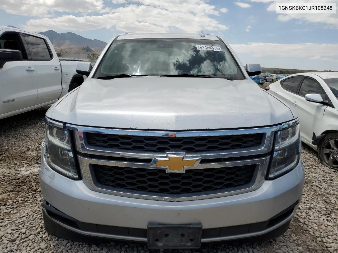 2018 Chevrolet Tahoe K1500 Lt VIN: 1GNSKBKC1JR108248 Lot: 61464375